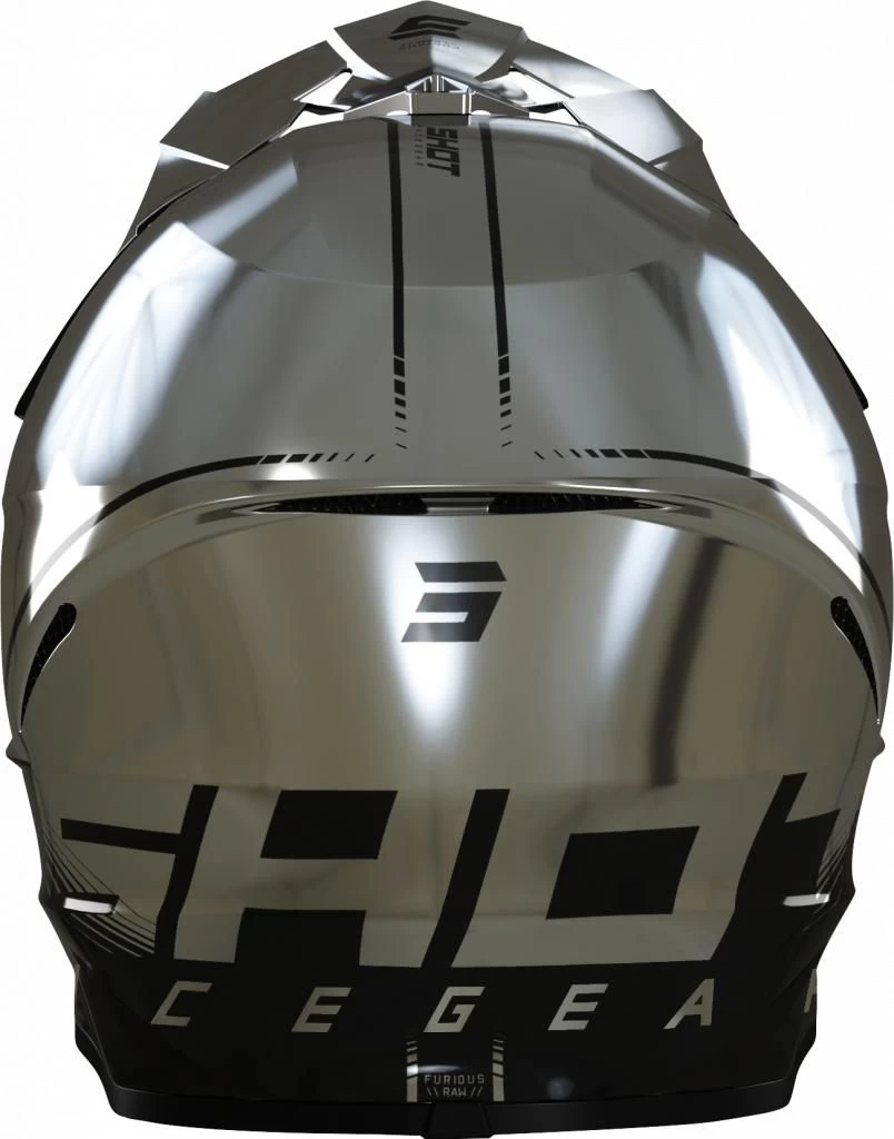SHOT FURIOUS RAW 3.0 CHROME Helm – Bild 2